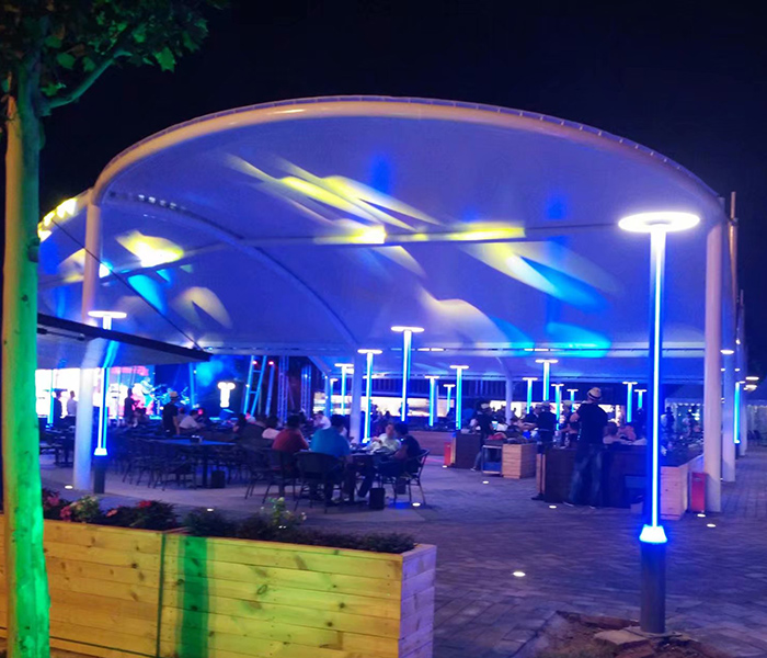 九十九氈房膜結構罩棚工程